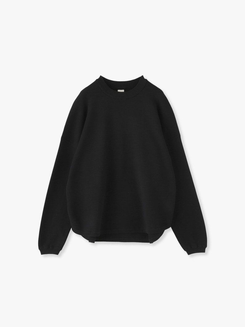 Cotton Smooth Knit Pullover 詳細画像 black 3