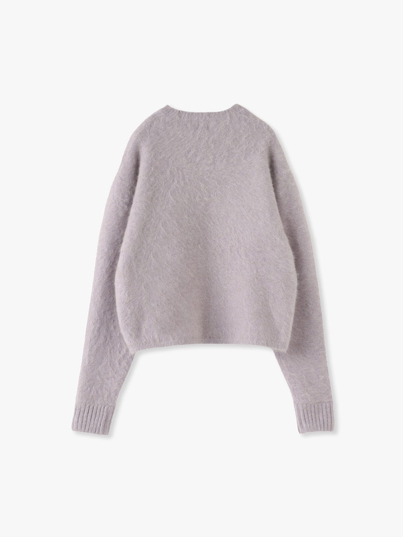 Cropped Fox Cashmere Knit Pullover 詳細画像 beige 4