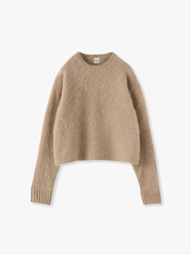 Cropped Fox Cashmere Knit Pullover 詳細画像 beige 3