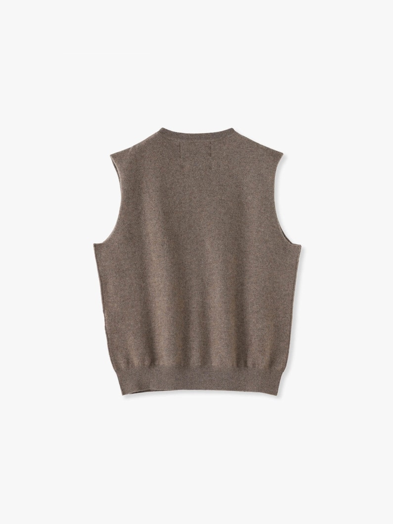 Be Now Cashmere Sleeveless Top (light brown) 詳細画像 light brown 3