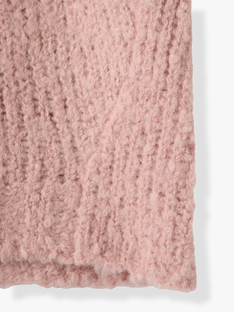 Alpaca Wool V Neck Knit Pullover 詳細画像 pink 6
