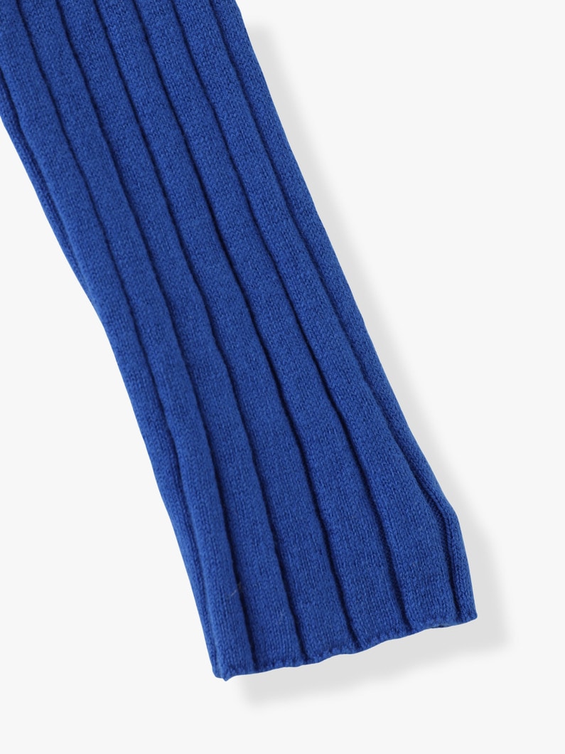 Wide Rib High Neck Knit Pullover 詳細画像 blue 7