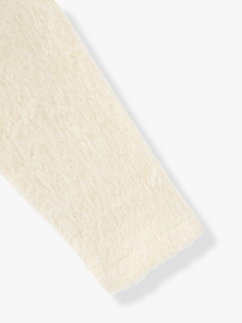 Fluffy Alpaca Knit Cardigan 詳細画像 cream 7