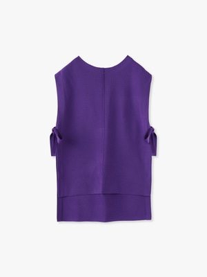 Milano Rib Knit Vest 詳細画像 purple