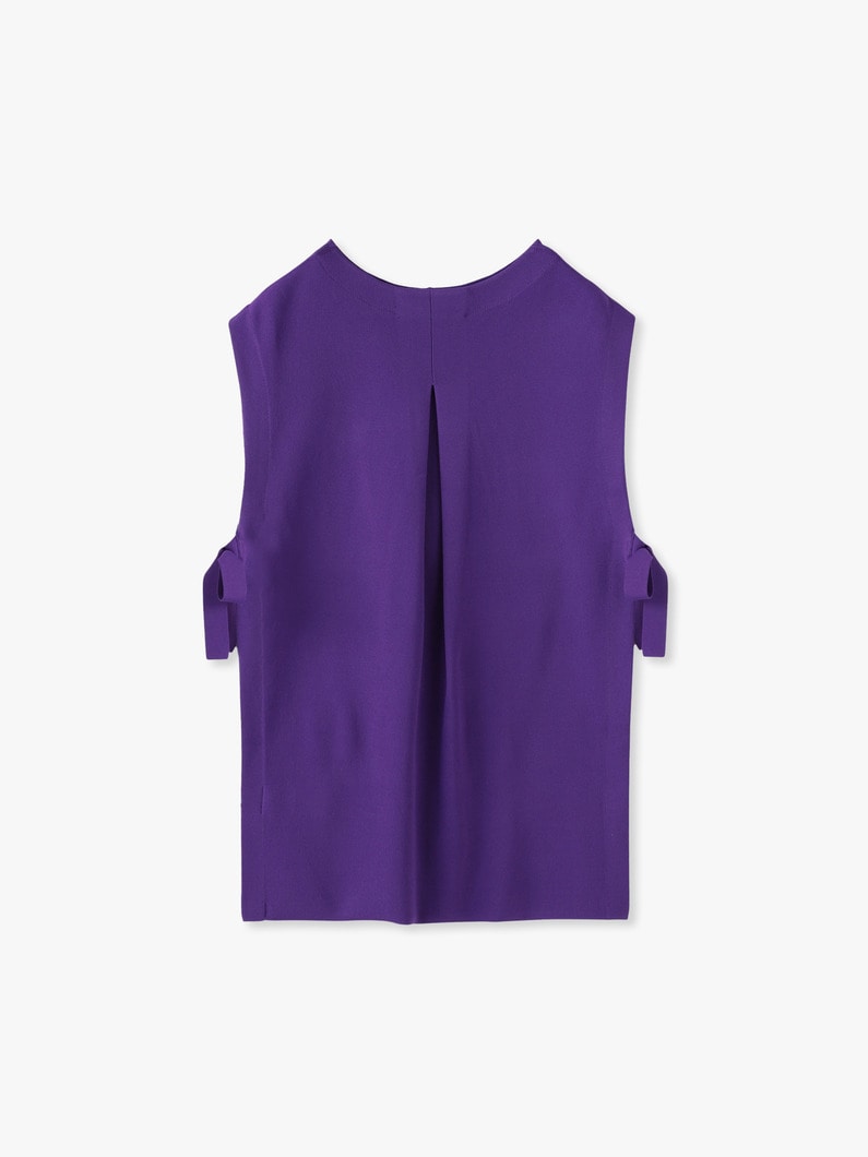 Milano Rib Knit Vest 詳細画像 purple 2
