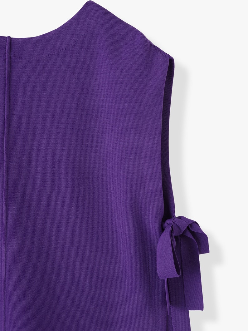 Milano Rib Knit Vest 詳細画像 purple 3