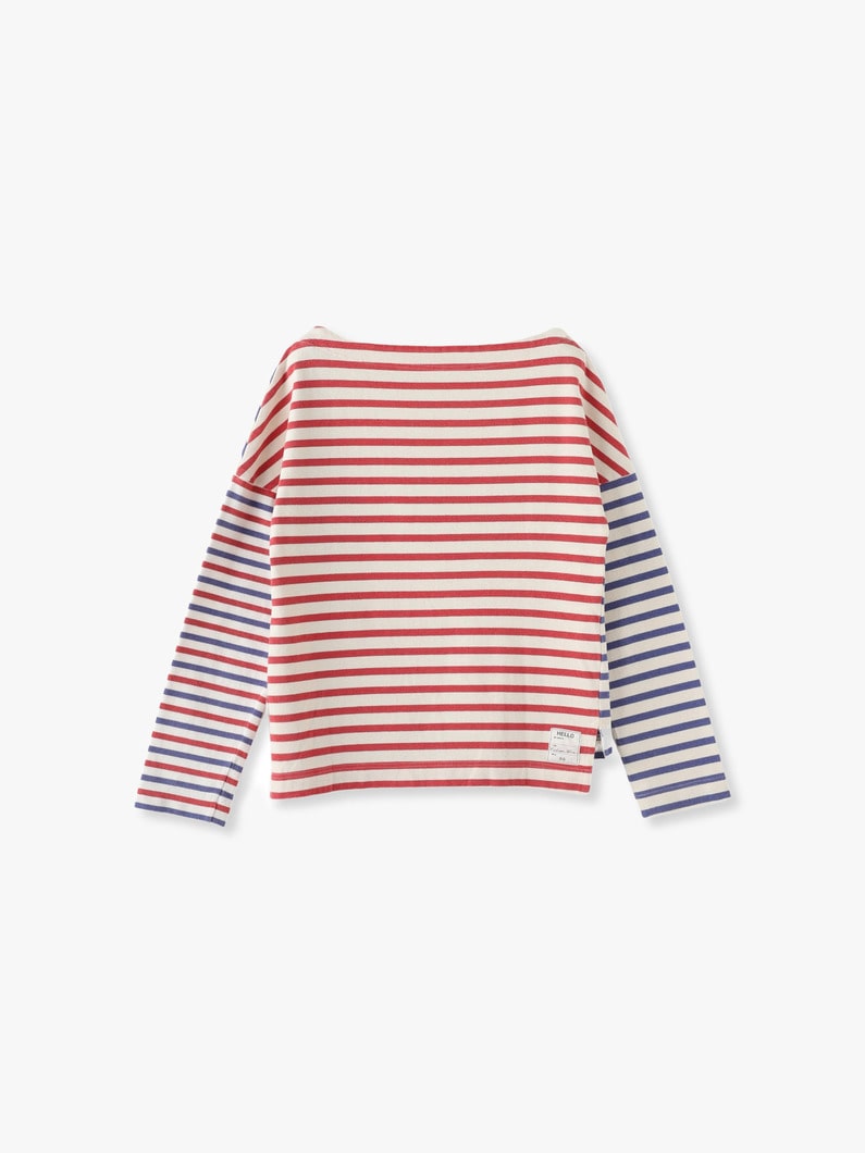 Striped Boat Neck Pullover 詳細画像 other 2