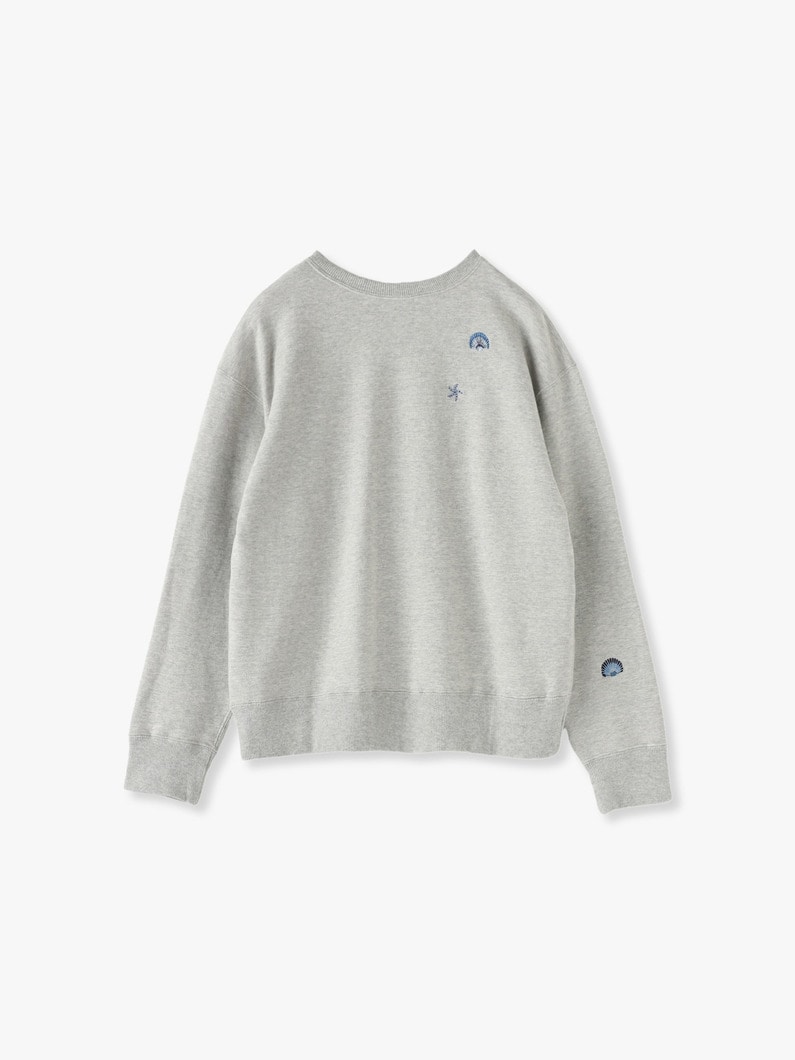 Sea Embroidery Sweat Shirt 詳細画像 ivory 4