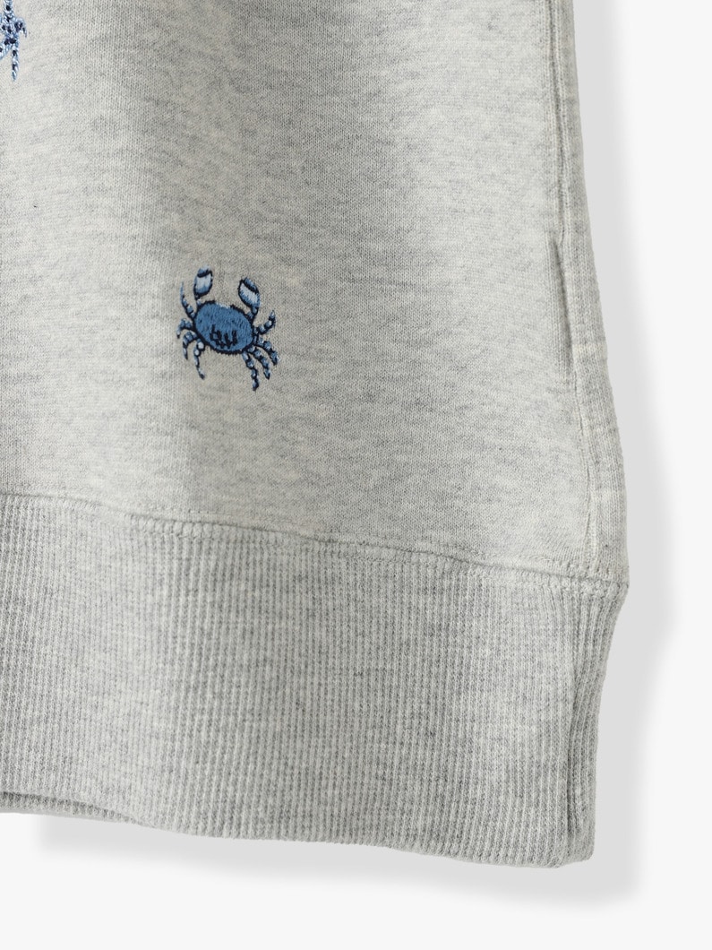Sea Embroidery Sweat Shirt 詳細画像 ivory 8