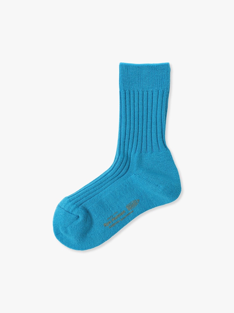 Washable Wool Short Socks 詳細画像 blue 1