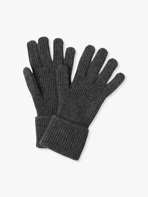 Cashmere Rib Gloves 詳細画像 dark gray