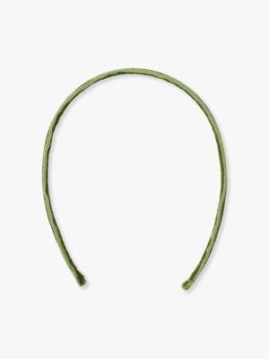 Skinny Velvet Ribbon Headband 詳細画像 green