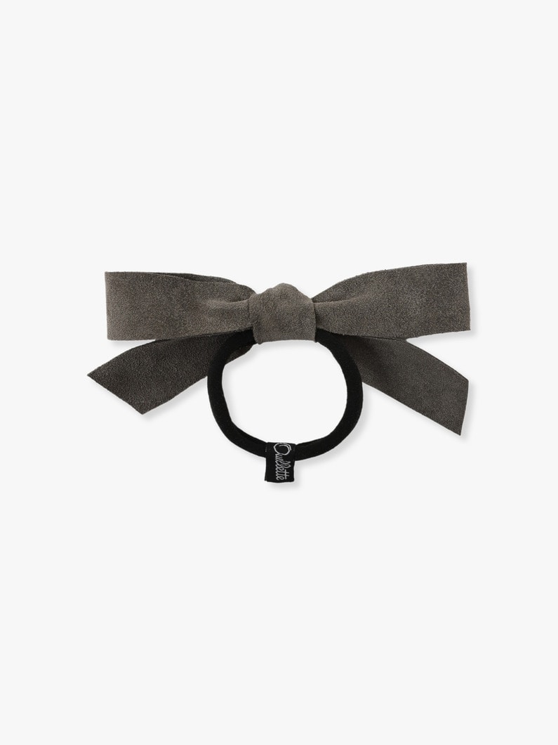 Suede Millinery Bow Pony 詳細画像 charcoal gray 1