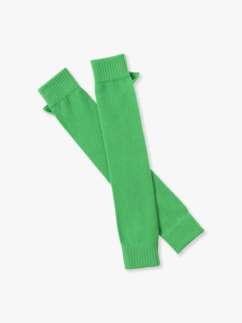 Cashmere Knit Arm Warmers 詳細画像 green 2