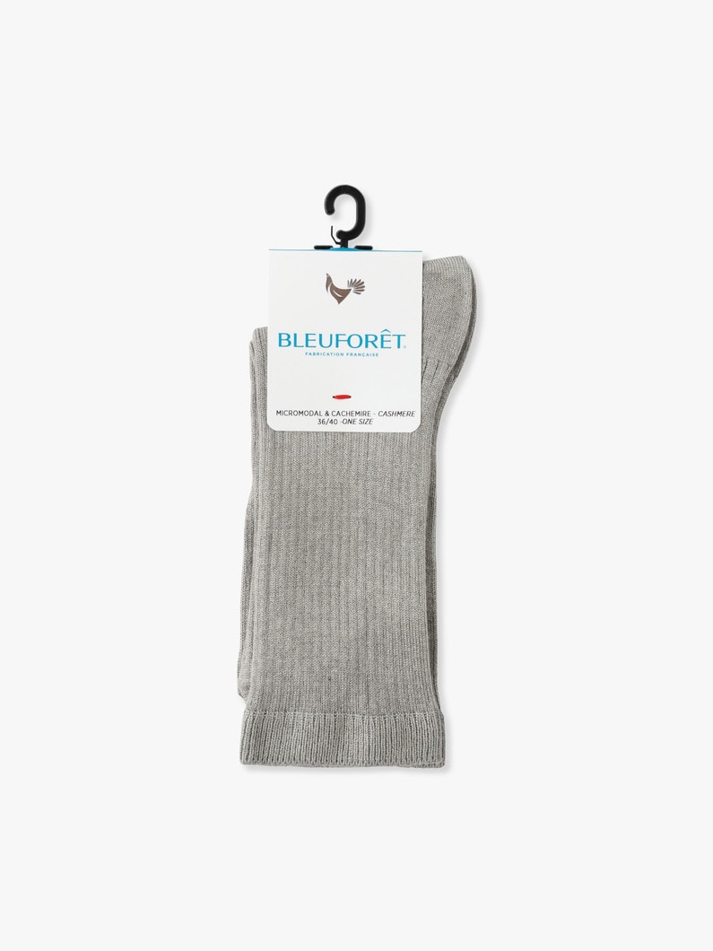 Micro Rib Socks 詳細画像 gray 1