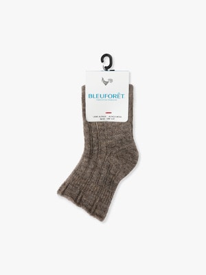 Wool Nylon Melange Short Socks 詳細画像 brown