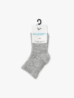 Wool Nylon Melange Short Socks 詳細画像 light gray