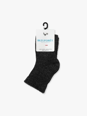 Wool Nylon Melange Short Socks 詳細画像 charcoal gray