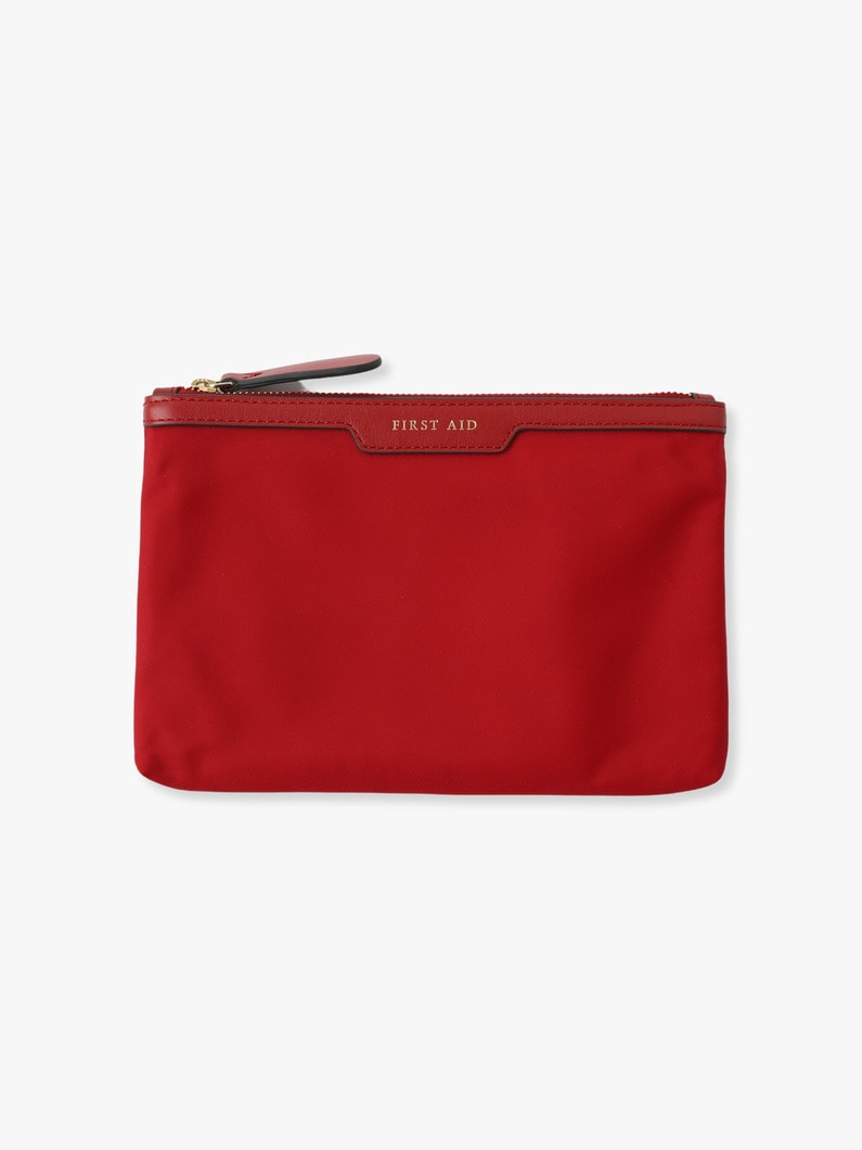 Recycled Nylon Loose Pocket Pouch 詳細画像 red
