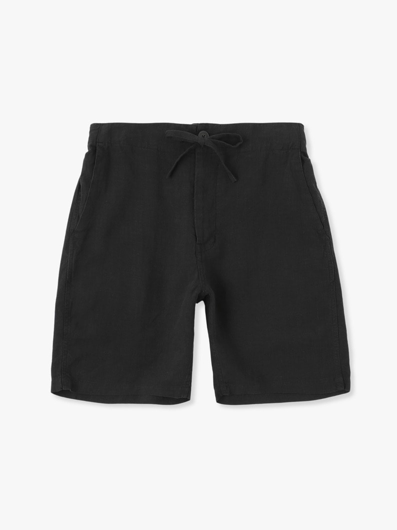 French Linen Shorts 詳細画像 black 3