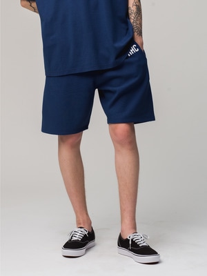 College Logo Sweat Shorts 詳細画像 navy