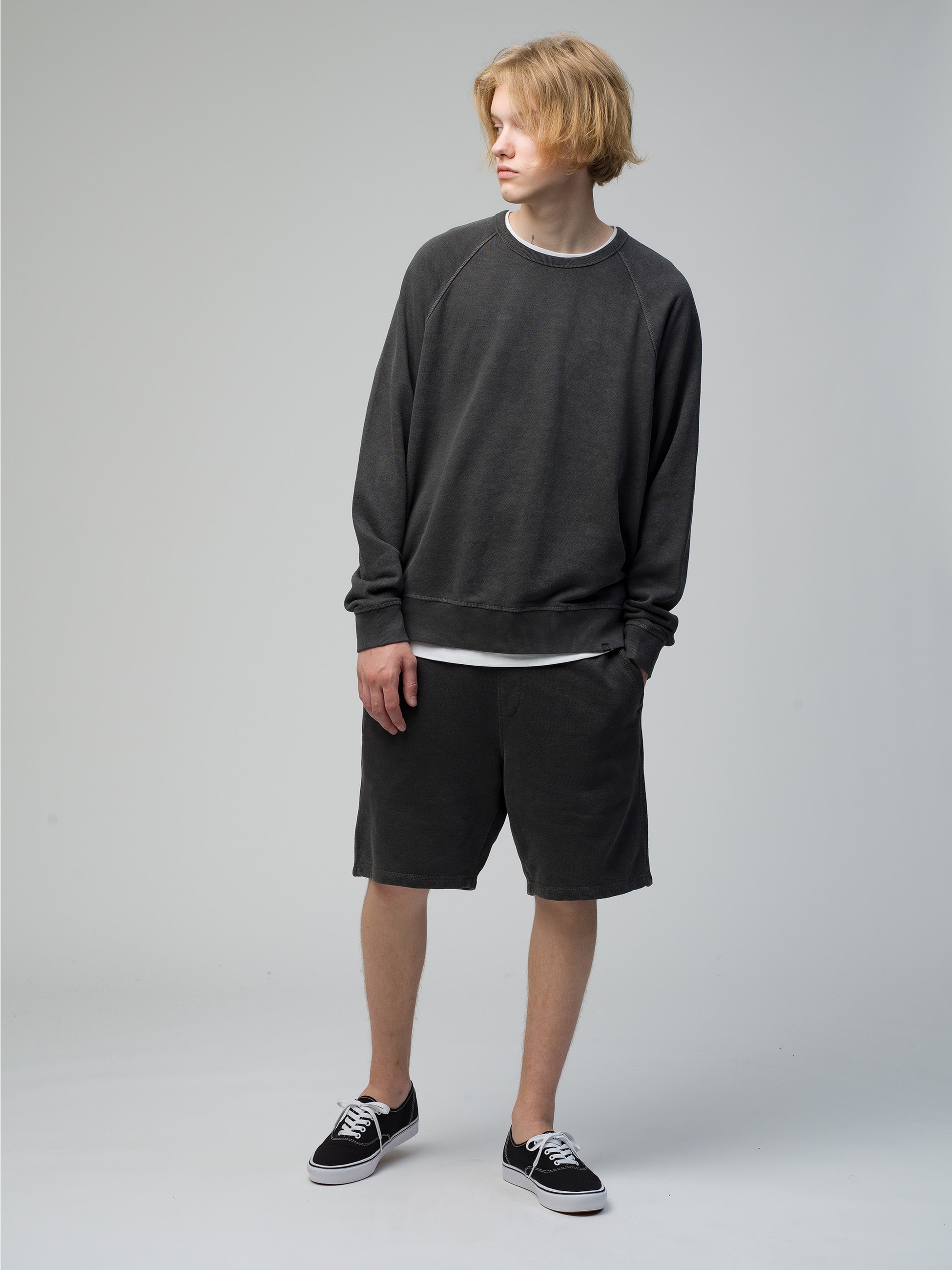 Sur Sweat Shorts (charcoal gray)｜OUTERKNOWN(アウターノウン)｜Ron