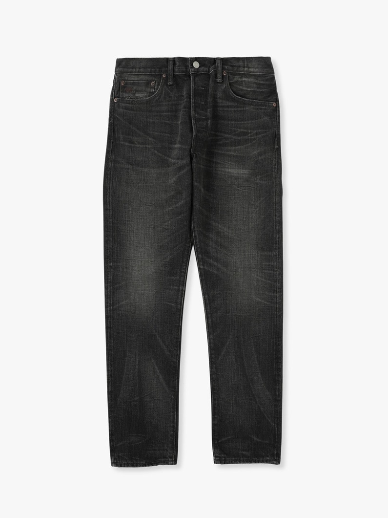 Slim Narrow Denim Pants(black) 詳細画像 blue 3