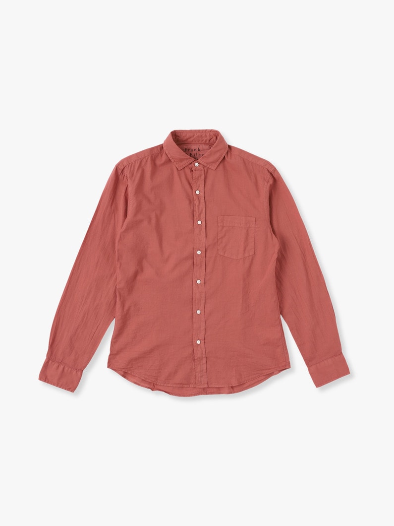 Luke Organic Cotton Voil Shirt 詳細画像 dark red 1