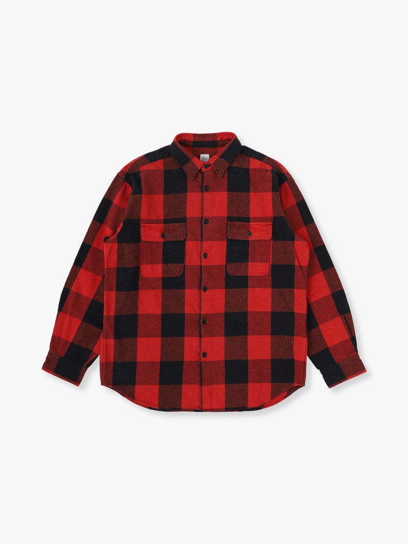 Damage Checked Shirt 詳細画像 red 2