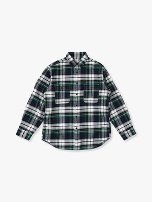 Flannel Cheked Shirt 詳細画像 off white