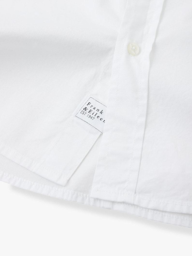 Luke Poplin Garment Dye Shirt (white) 詳細画像 white 5