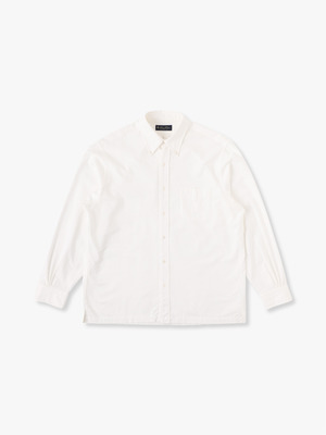 Square Tail Oxford Shirt 詳細画像 white