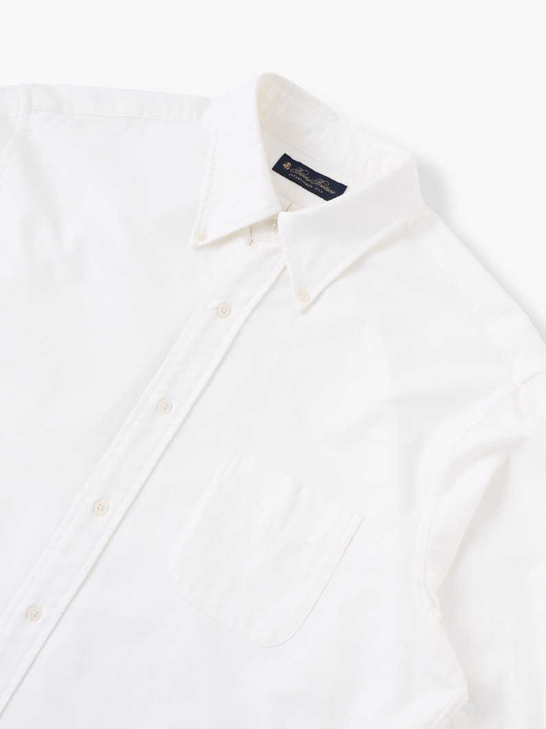 Square Tail Oxford Shirt 詳細画像 white 3