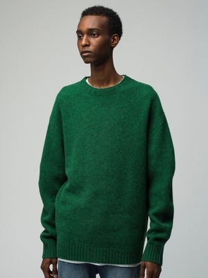 Wool Basic Knit Pullover 詳細画像 green