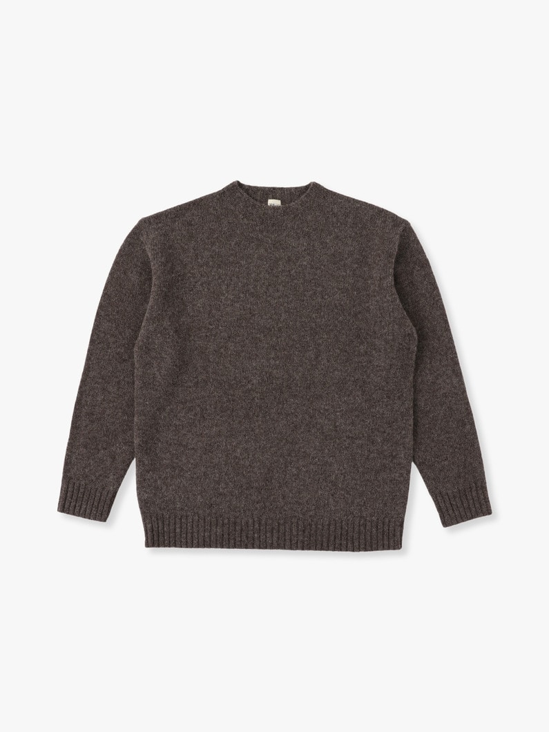 Wool Basic Knit Pullover 詳細画像 brown 2