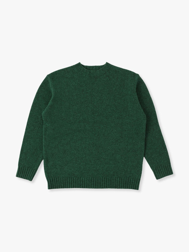 Wool Basic Knit Pullover 詳細画像 green 2