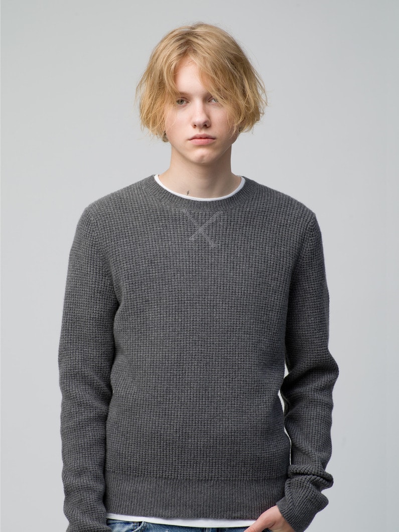 Reimagine Cashmere Waffle Sweater｜OUTERKNOWN(アウターノウン)｜Ron ...