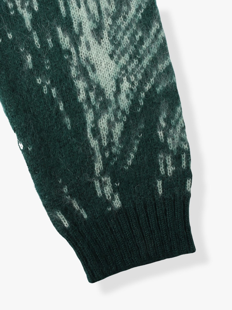 Jacquard Knitted Sweater 詳細画像 green 6