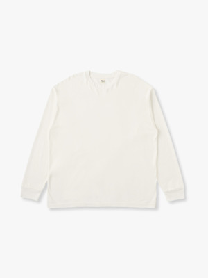 Supima Aging Wide Fit Long Sleeve Tee 詳細画像 off white