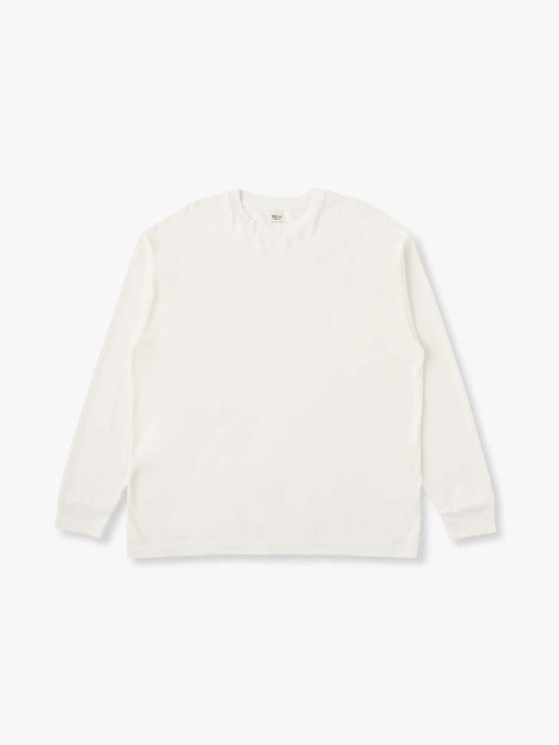 Supima Aging Wide Fit Long Sleeve Tee 詳細画像 off white 1