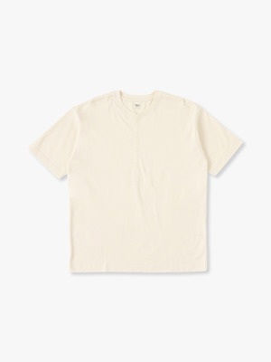 Undyed Henry Neck Tee 詳細画像 off white