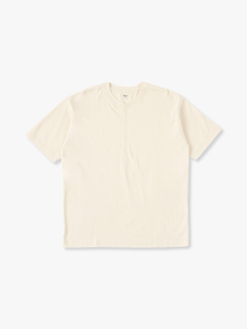 Undyed Henry Neck Tee 詳細画像 off white 1