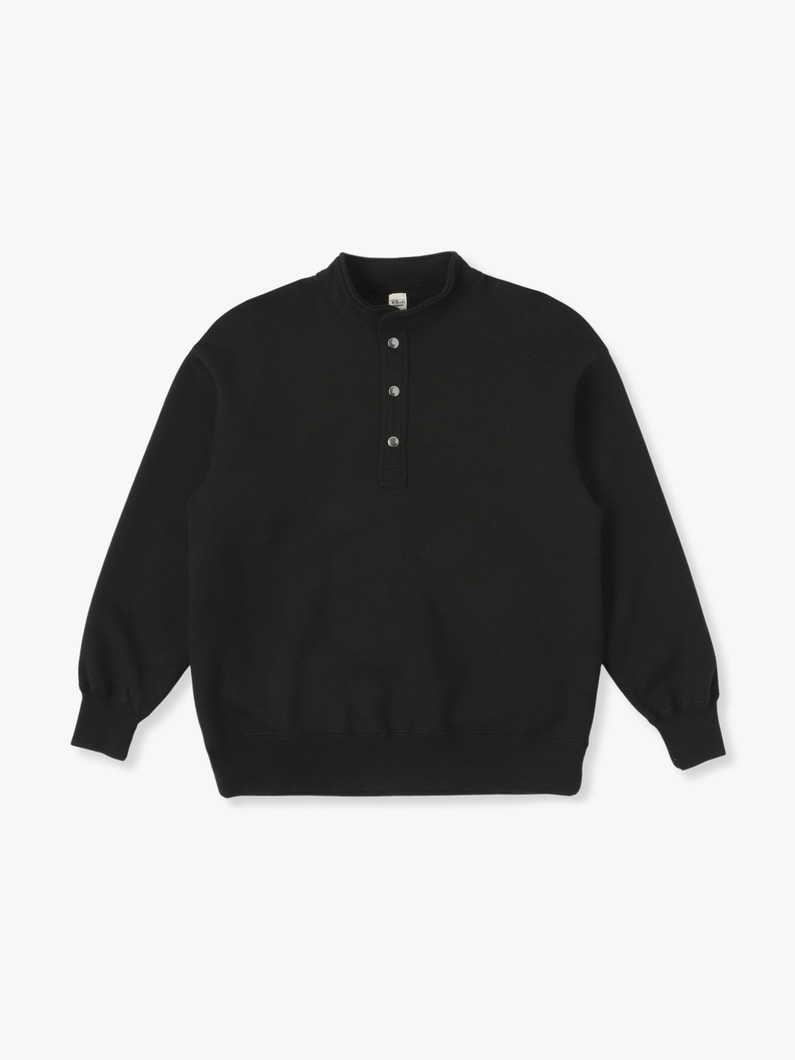 Nontwisted Yarn Stand Collar Pullover 詳細画像 black 2