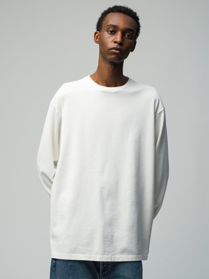 Sulfur Dyeing Long Sleeve Tee 詳細画像 off white