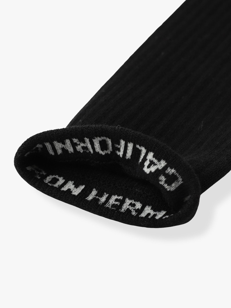 Logo Socks (off white/gray/black) 詳細画像 black 2
