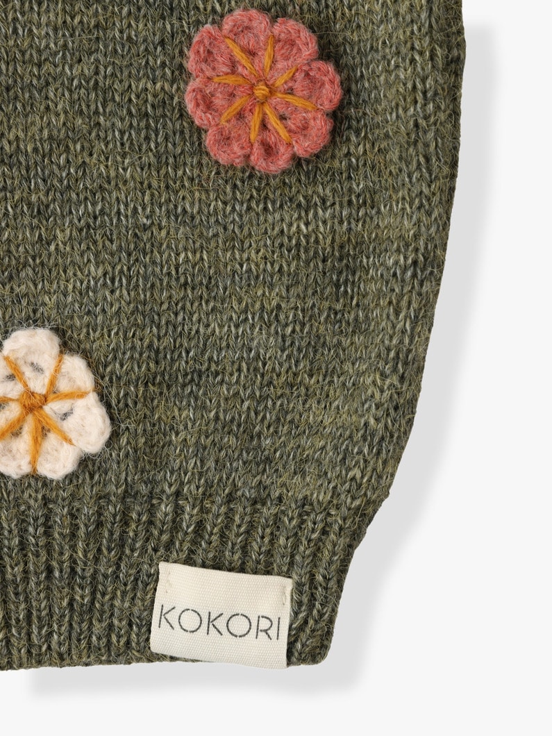 Crochet Flower Cardigan Set 詳細画像 gray 6