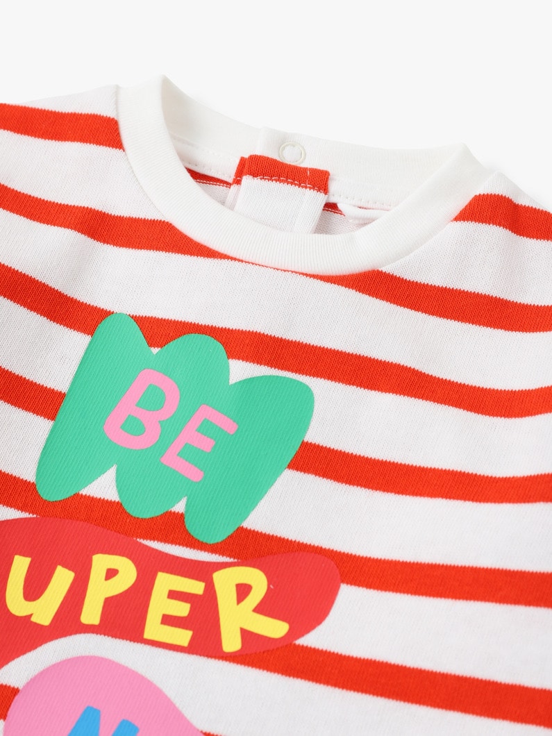 Be Super Nice Print Stripe Cotton Dress 詳細画像 multi 3