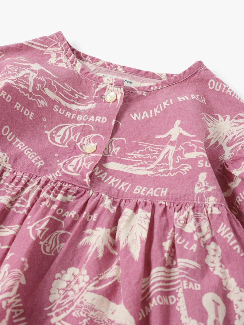 Aloha Print Dress 詳細画像 pink 3