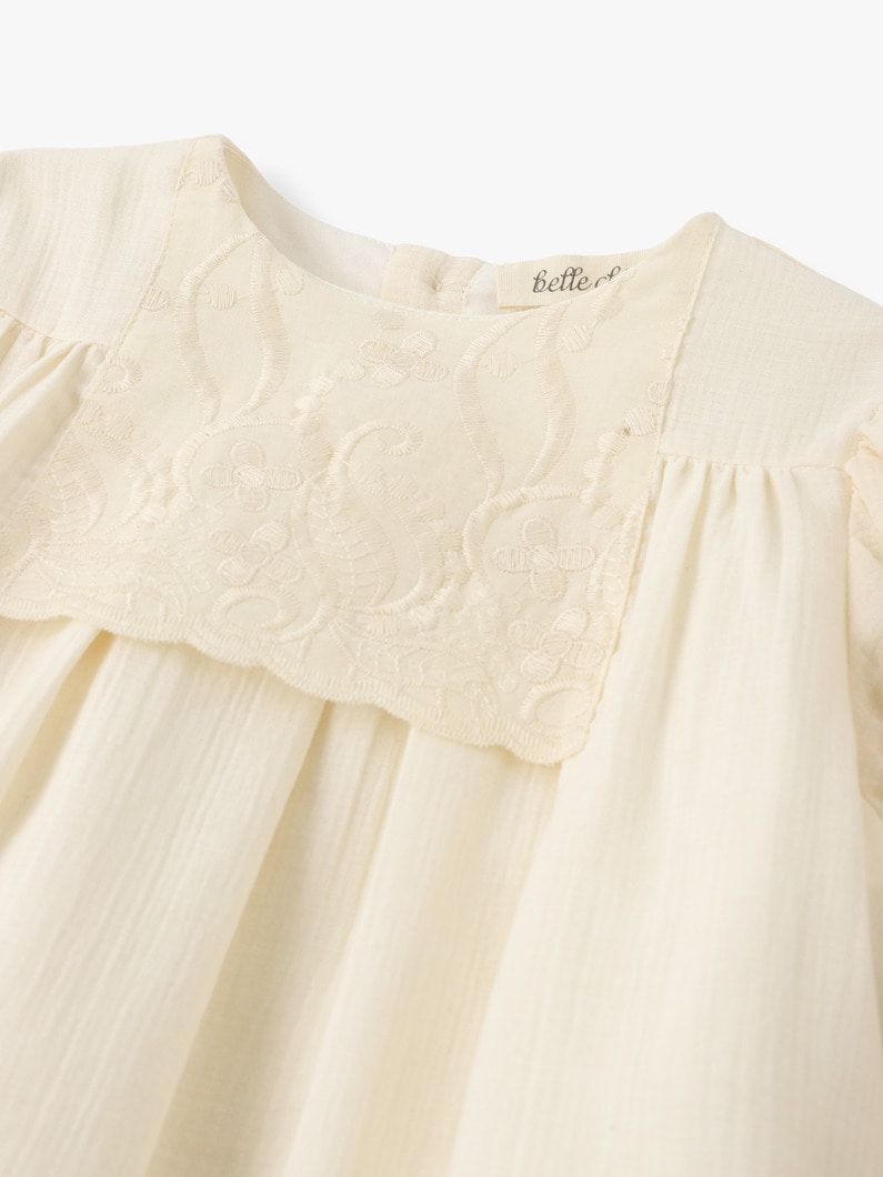 Embroidery Flare Dress 詳細画像 off white 3