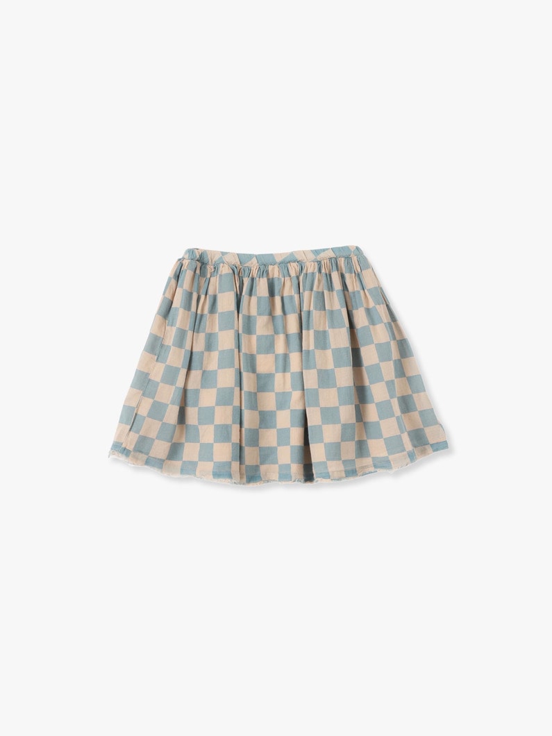 Checked Voile Skirt 詳細画像 blue 3